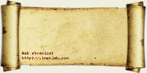 Tijana Perošević vizit kartica